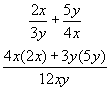simple algebraic fraction addition