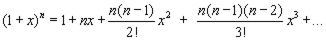 binomial expansion particular solution