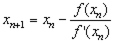 Newton raphson formula
