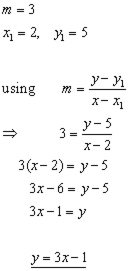 y=mx + c problem#1