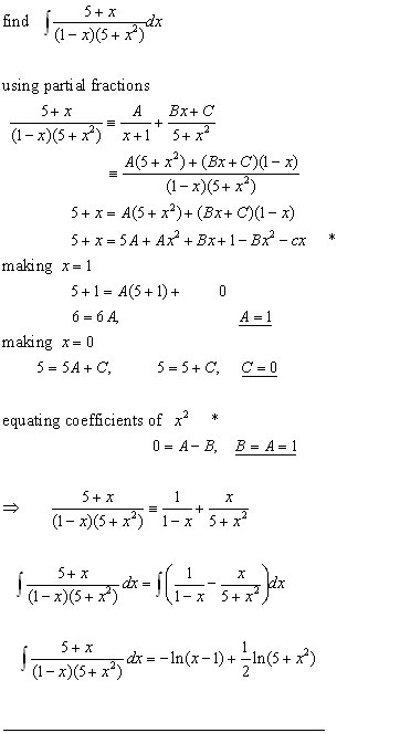 INTEGRATION ALGEBRAIC FRACTIONS, integration from A-level Maths Tutor