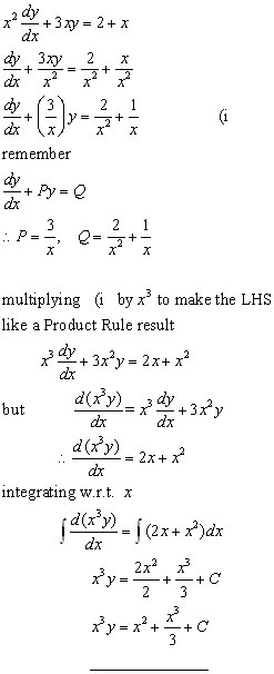 DIFFERENTIAL EQUATIONS, integration from A-level Maths Tutor