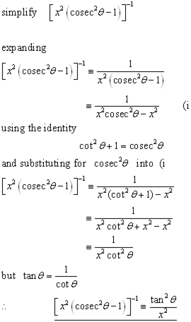 pythagorean id's problem #3